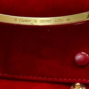 18k solid gold Cartier Love bracelet w/ diamonds